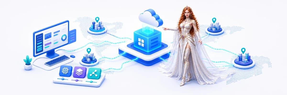 Lily presenting flexible cloud compute deployed across several connected global regions