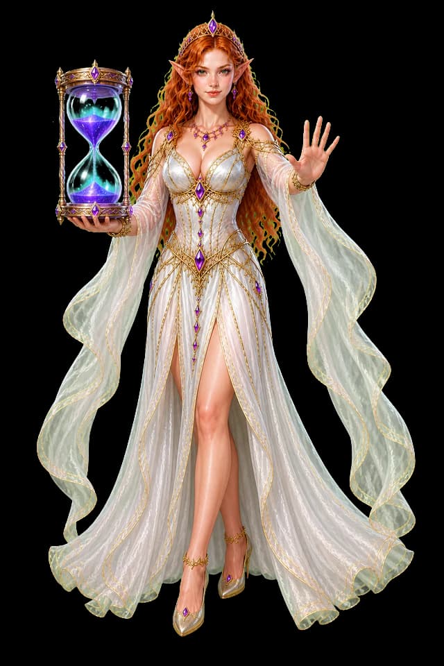Lily, the IP Trackers guide, holding an hourglass while explaining DNS caching