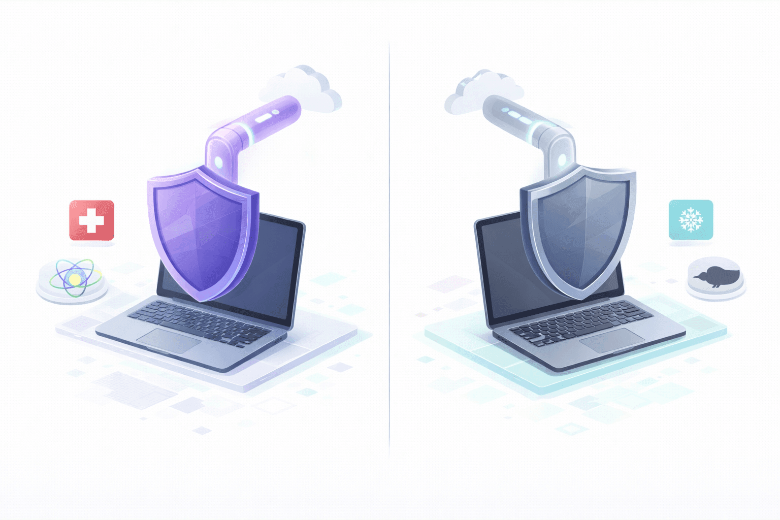Proton VPN vs Mullvad 2026 comparison: anonymous accounts, flat pricing, privacy architecture, streaming, and ecosystem